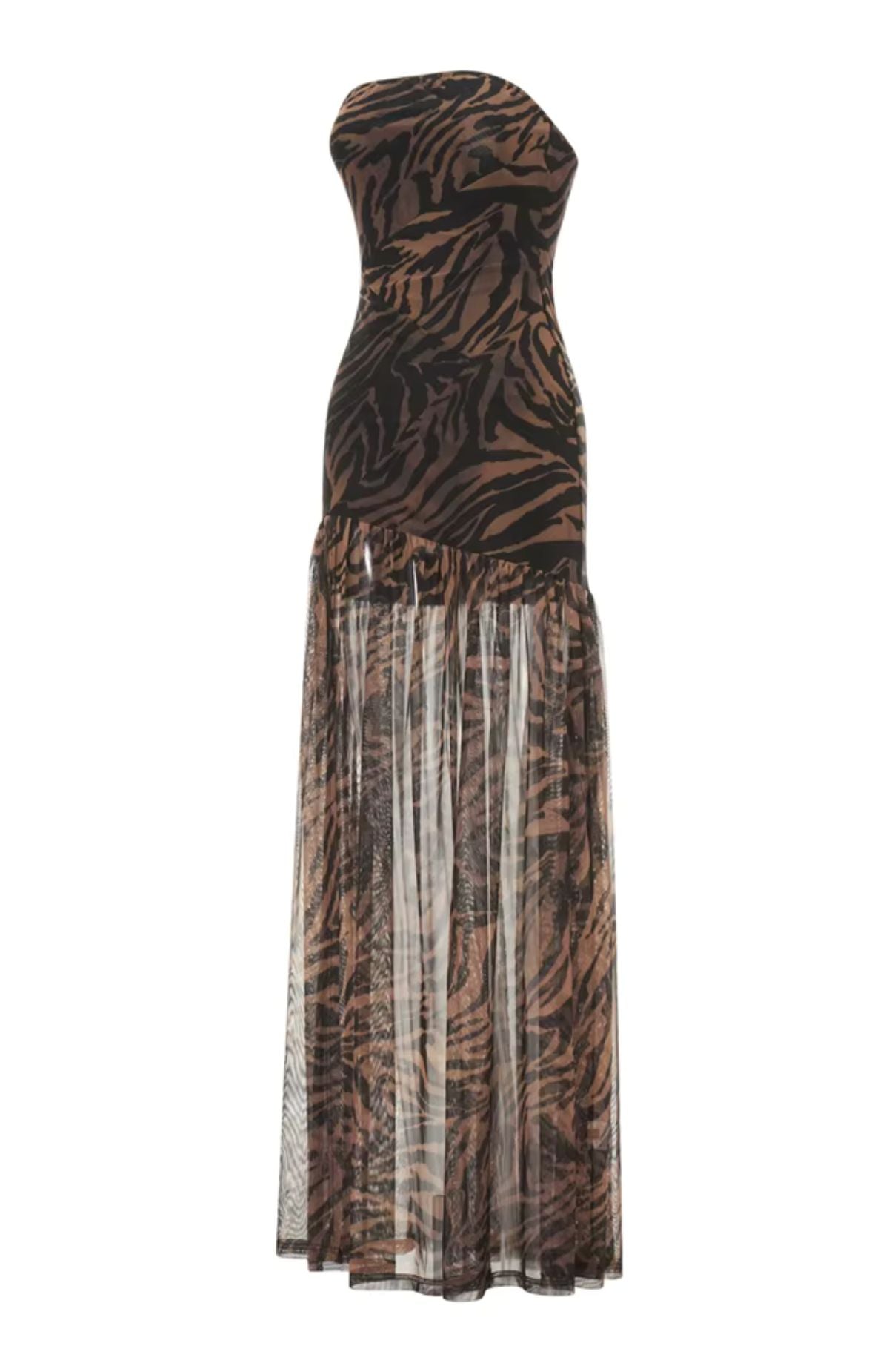 Robe longue fendue "Nuit d'été"