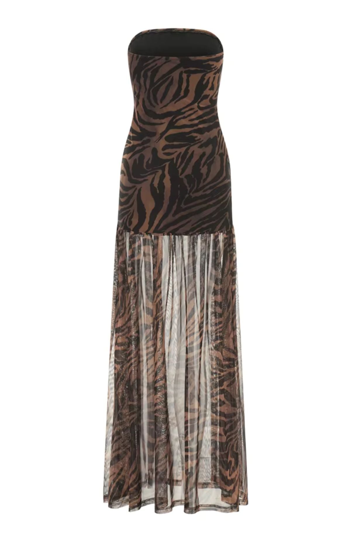 Robe longue fendue "Nuit d'été"