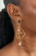 Boucles d’Oreilles Pendantes à Perles – Tyb Orchid
