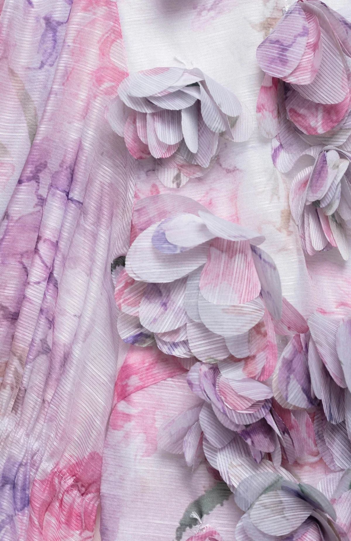 Robe courte portefeuille à fleurs "Jardin de Capri"
