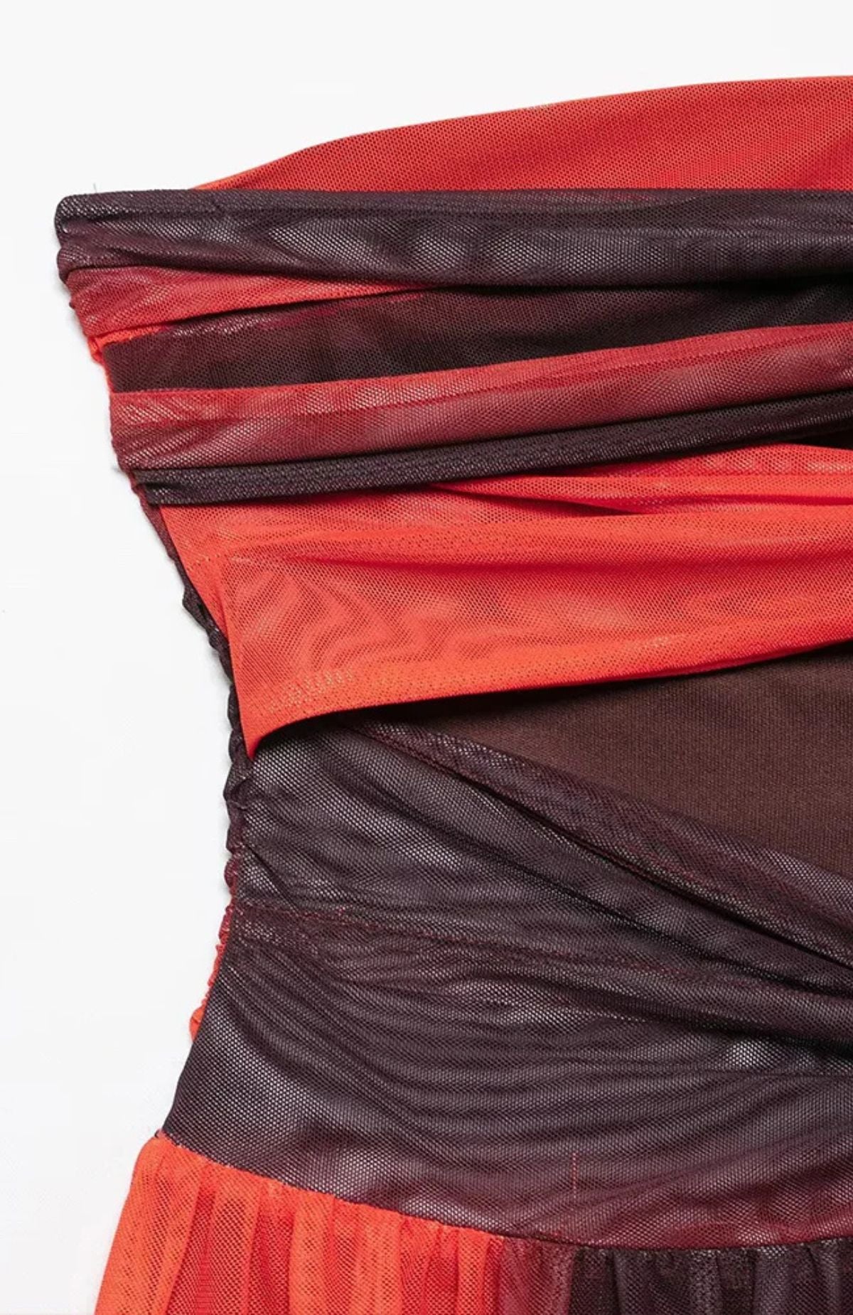 Robe longue dégradée "Flamme d’Azur"