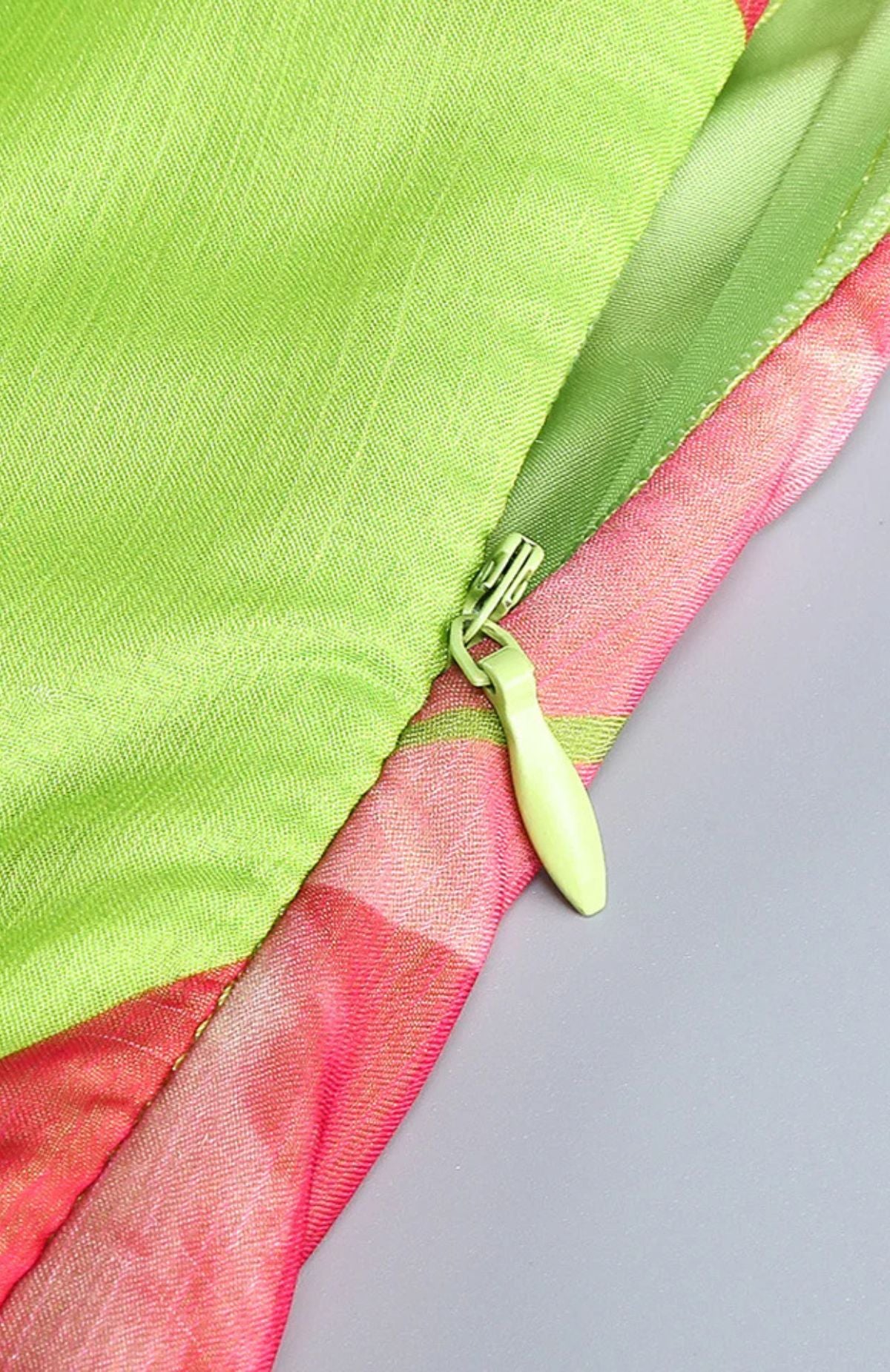 Robe longue fendue "Jardin d'été"