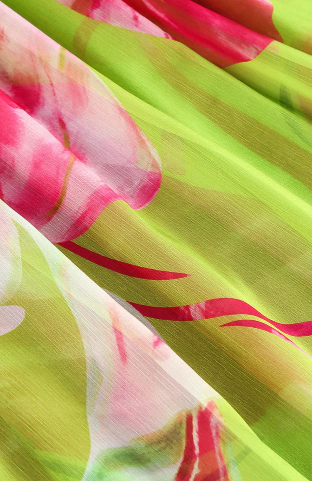 Robe longue fendue "Jardin d'été"